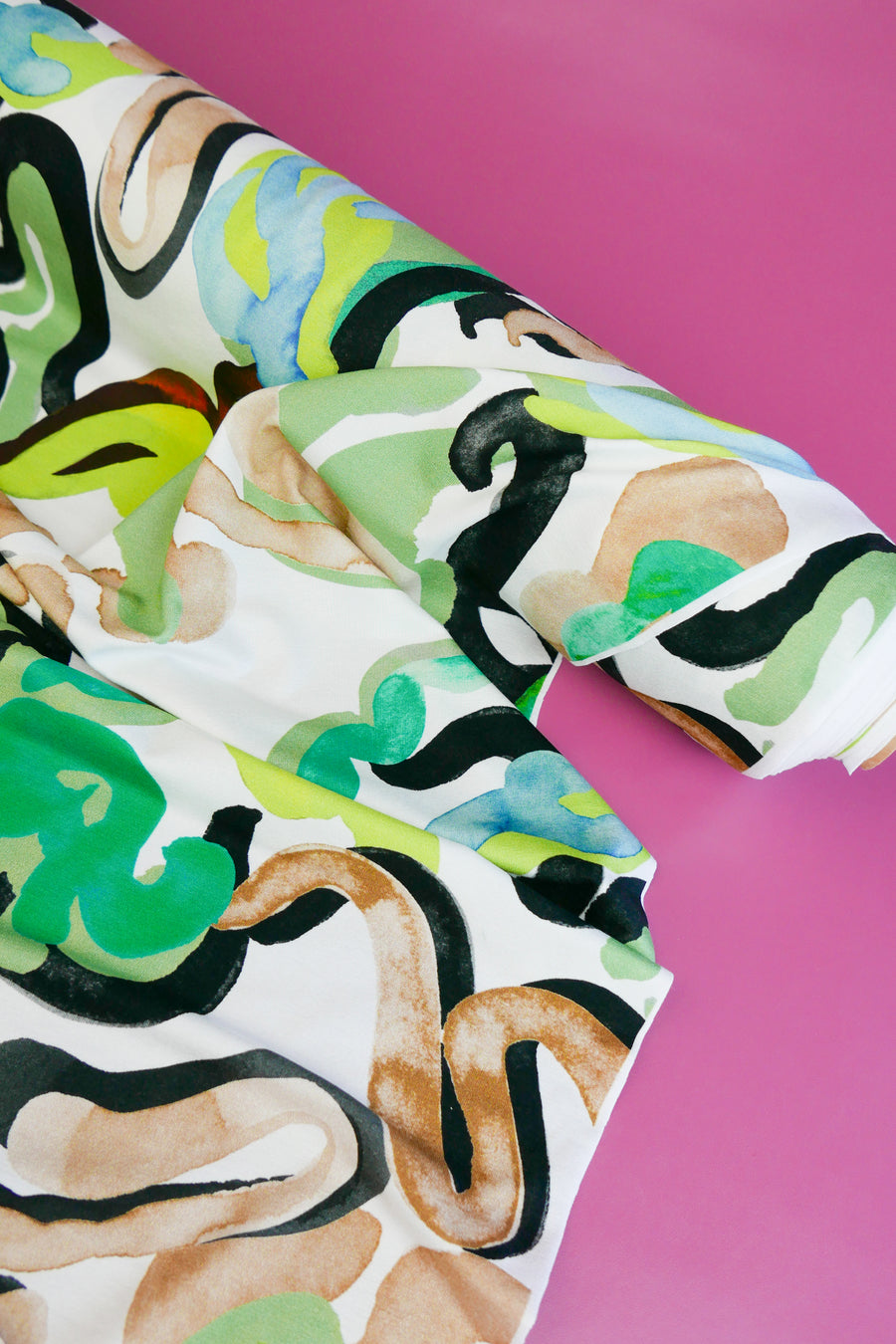 Jimi - Printed Viscose Knit | Verde