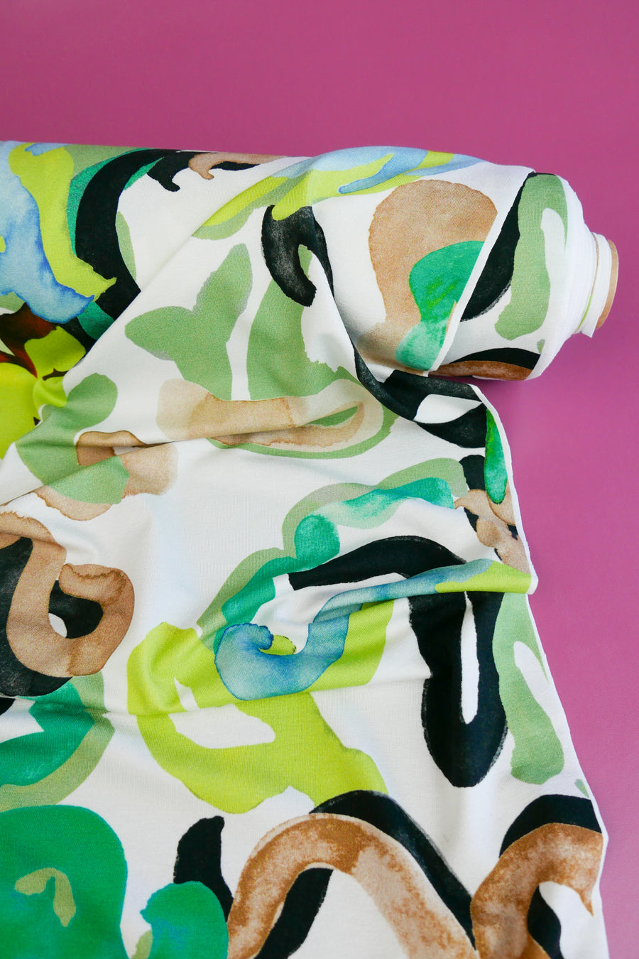 Jimi - Printed Viscose Knit | Verde