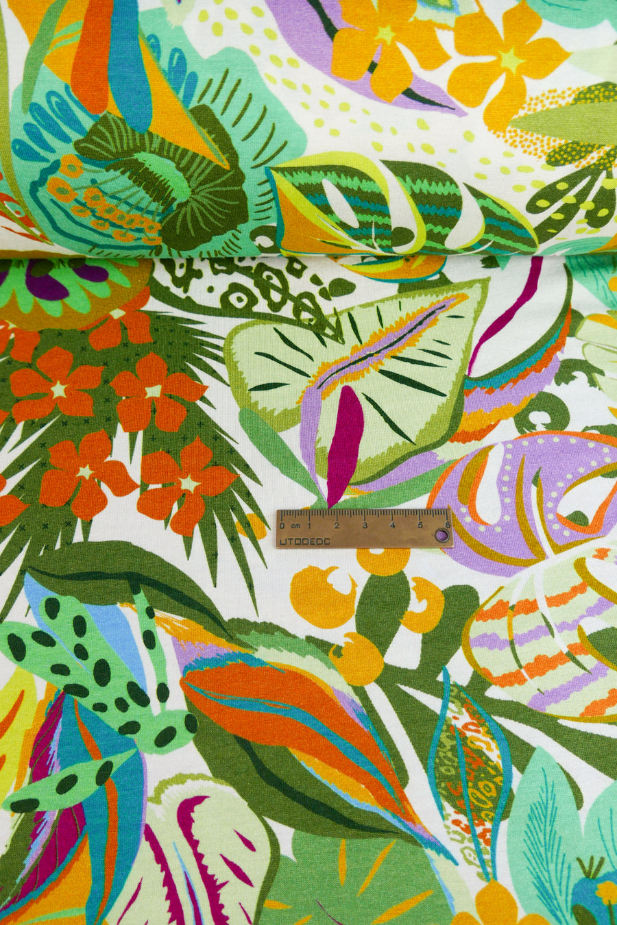 Mia - Printed Viscose Knit | Pistachio