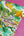 Mia - Printed Viscose Knit | Pistachio Remnant (2.5m)