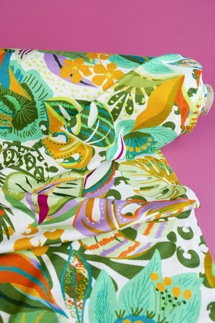 Mia - Printed Viscose Knit | Pistachio