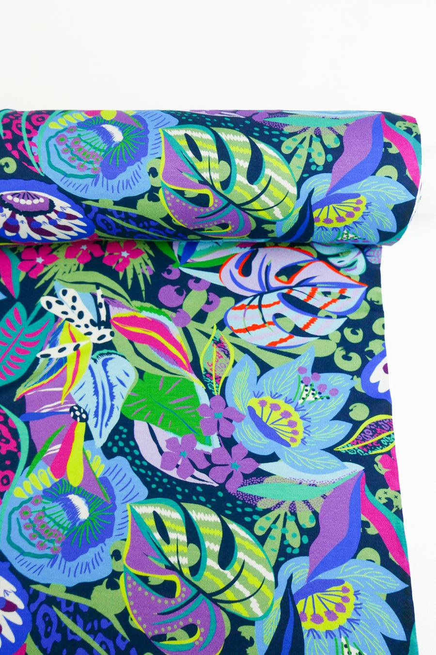 Mia - Printed Viscose Knit | Midnight (LAST CUT - 2.2M)