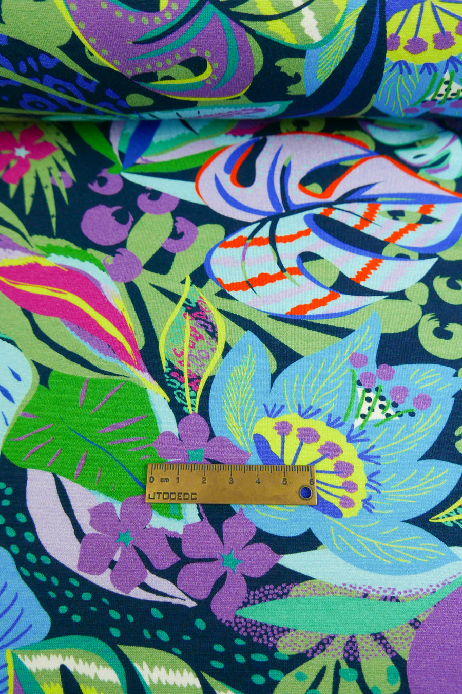 Mia - Printed Viscose Knit | Midnight (LAST CUT - 2.2M)