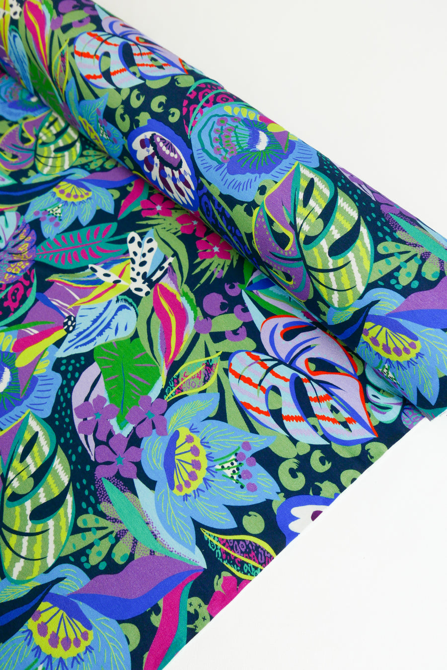 Mia - Printed Viscose Knit | Midnight (LAST CUT - 2.2M)