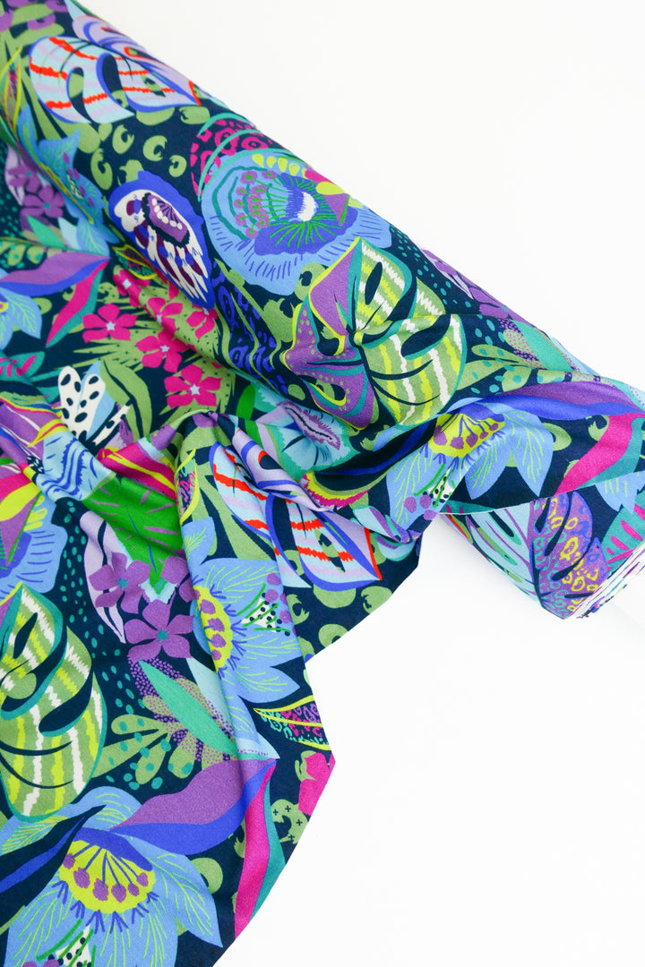 Mia - Printed Viscose Knit | Midnight (LAST CUT - 2.2M)