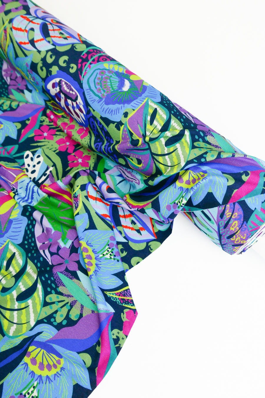 Mia - Printed Viscose Knit | Midnight (LAST CUT - 2.2M)