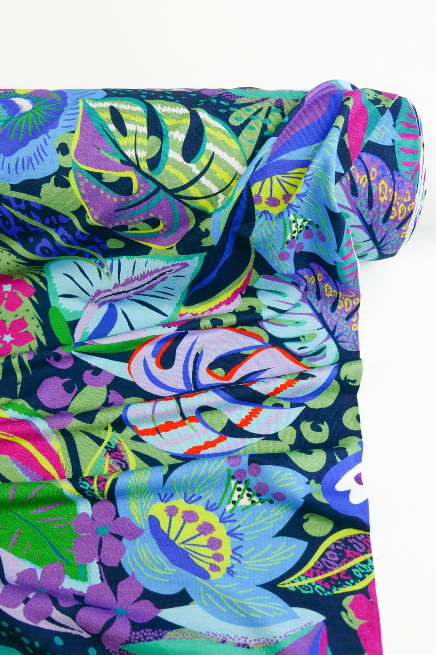 Mia - Printed Viscose Knit | Midnight (LAST CUT - 2.2M)