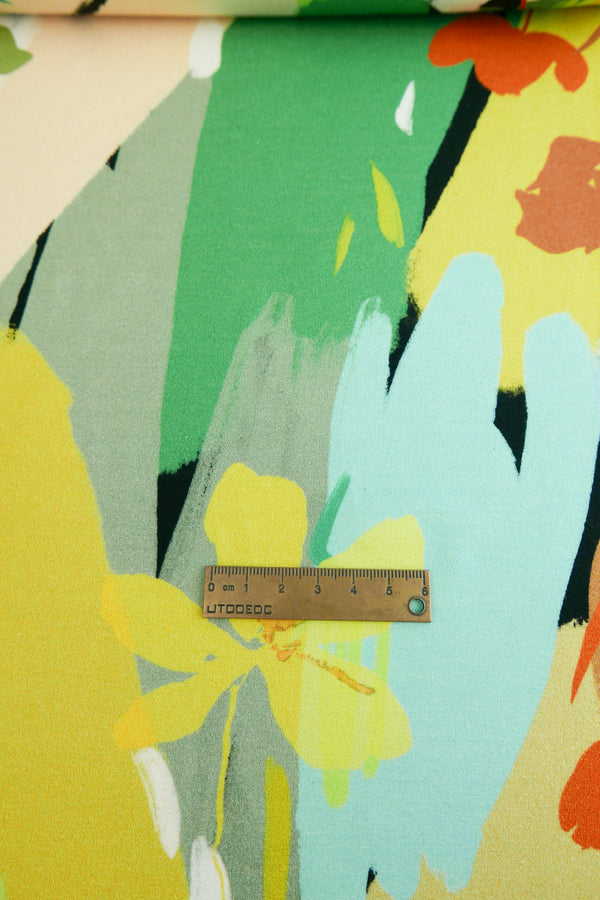 Paloma - Printed Viscose Knit | Citrine