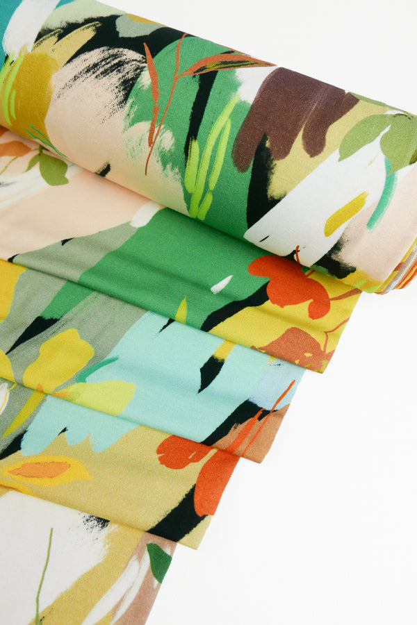 Paloma - Printed Viscose Knit | Citrine