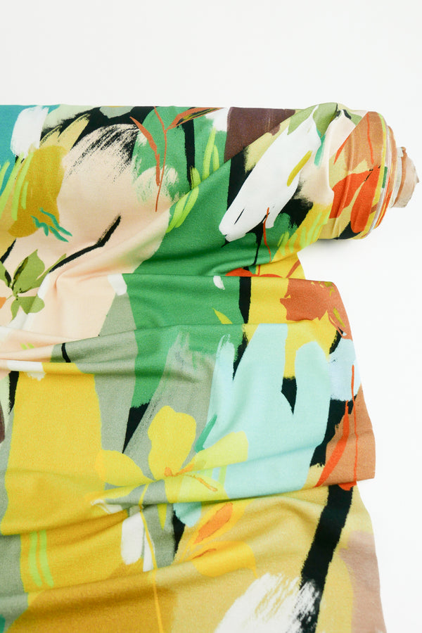 Paloma - Printed Viscose Knit | Citrine