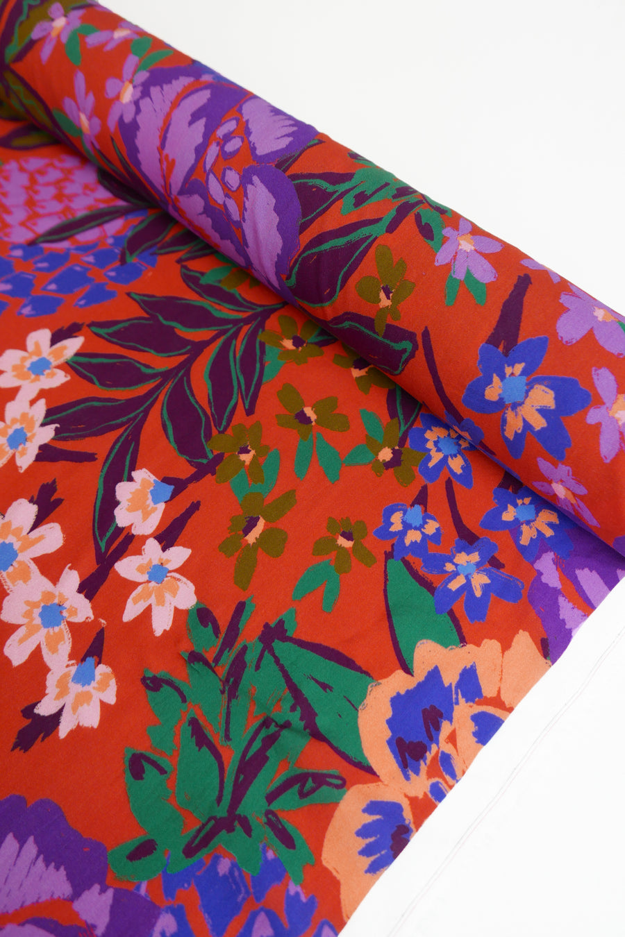 Benson - French Printed Viscose | Daylily