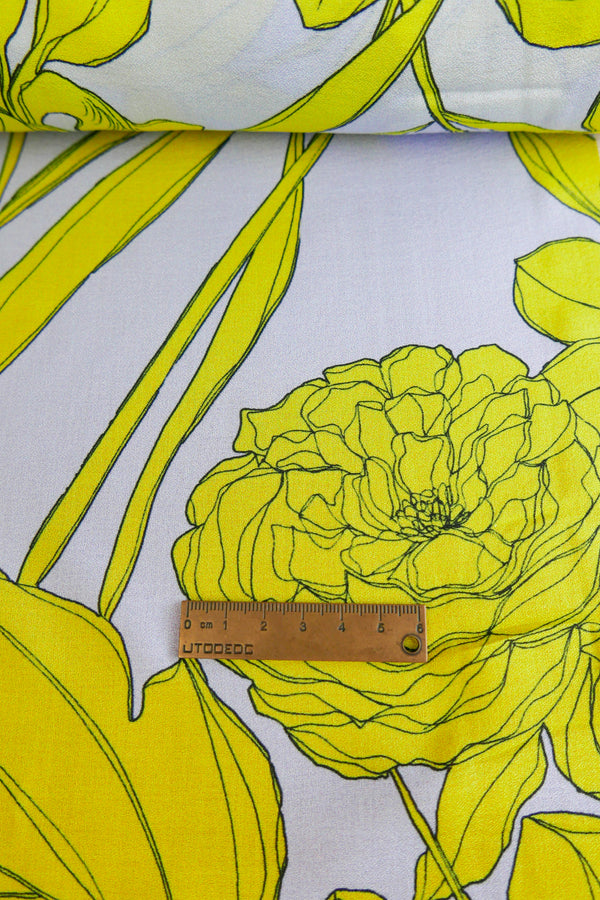 Marigold - Rayon Soft Crepe | Ice Blue