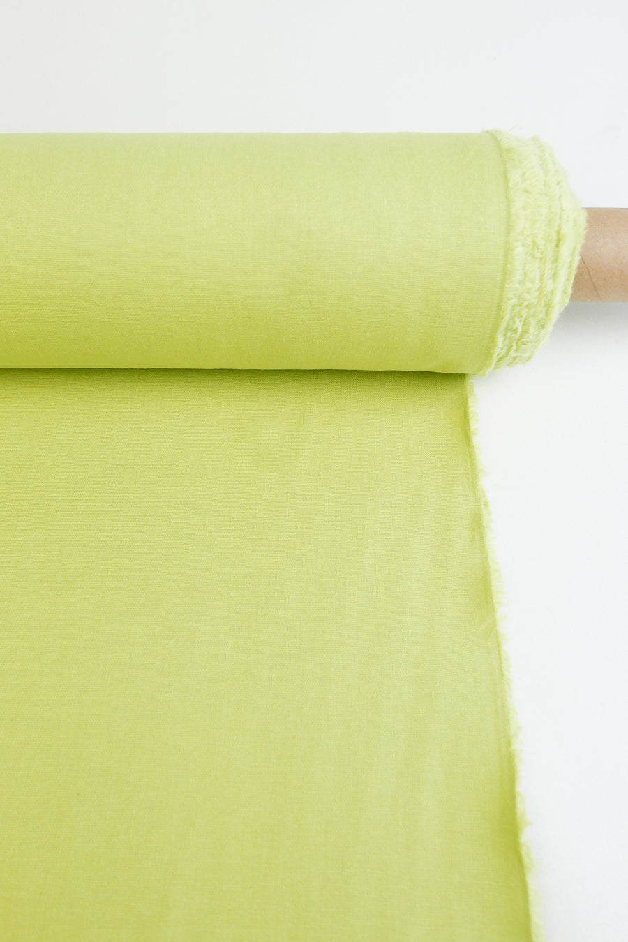 Freya - Heavy Square Weave Linen | Wasabi