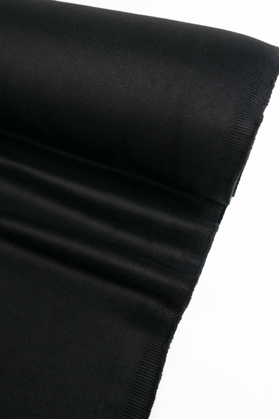 Brushed Denim - Sateen Finish Denim | Black Gloss