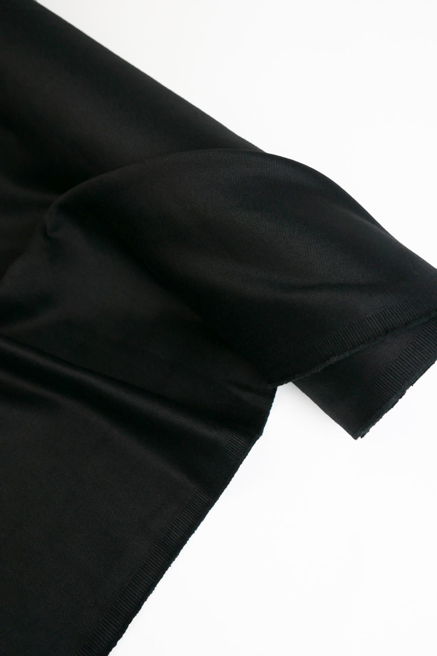 Brushed Denim - Sateen Finish Denim | Black Gloss