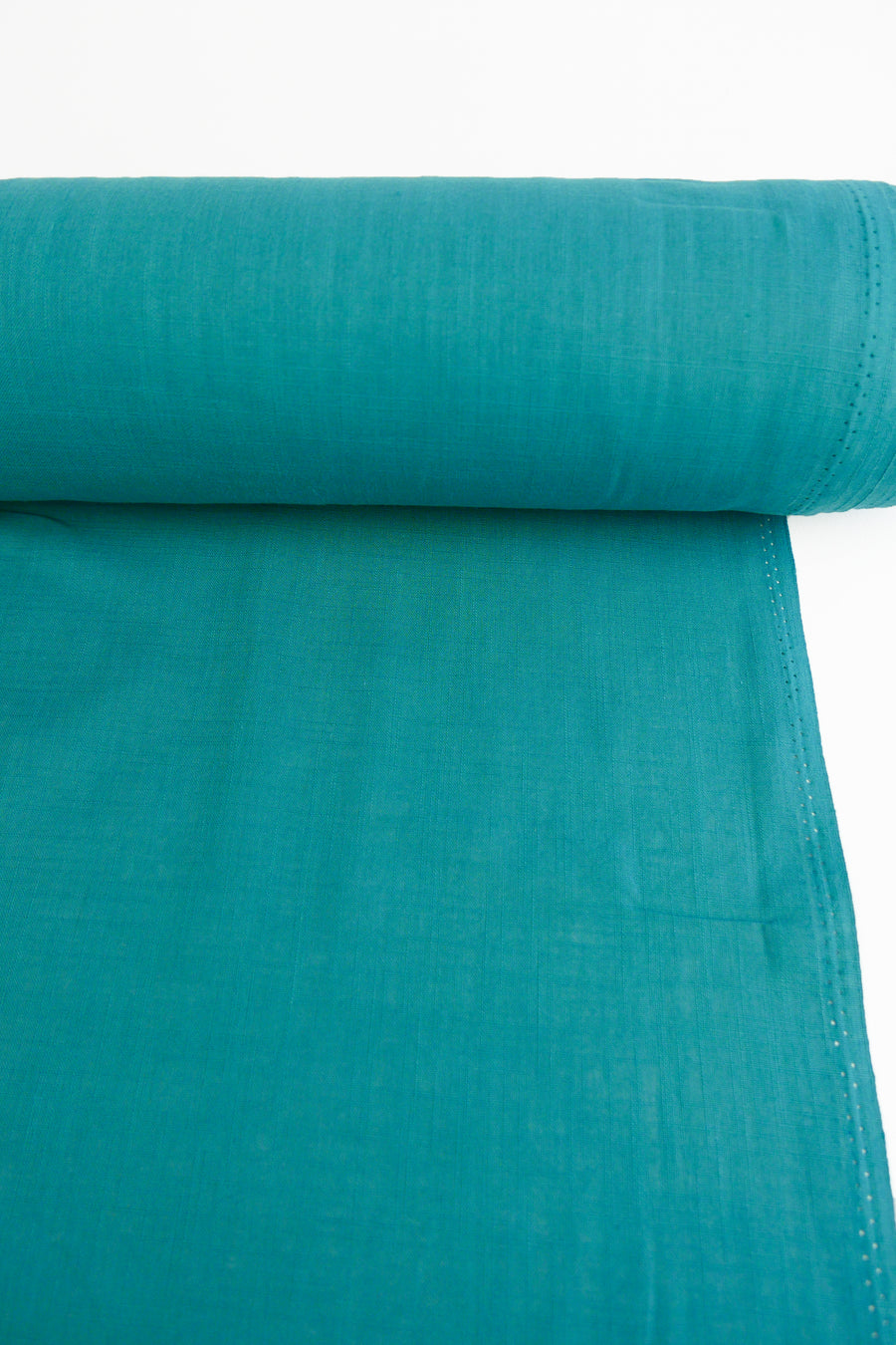 Amber - Crosshatch Linen | Teal