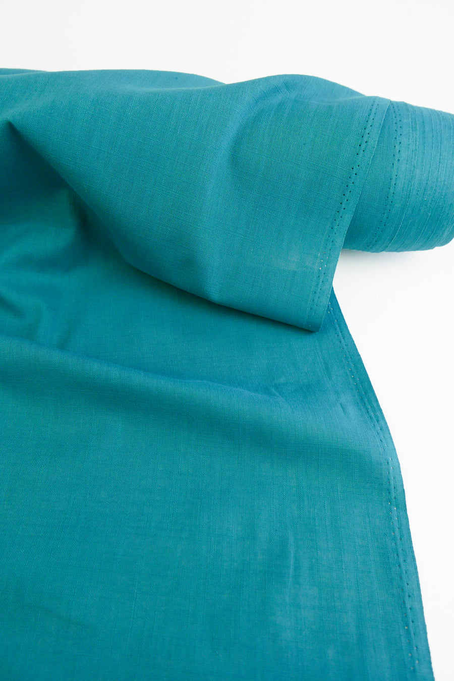 Amber - Crosshatch Linen | Teal