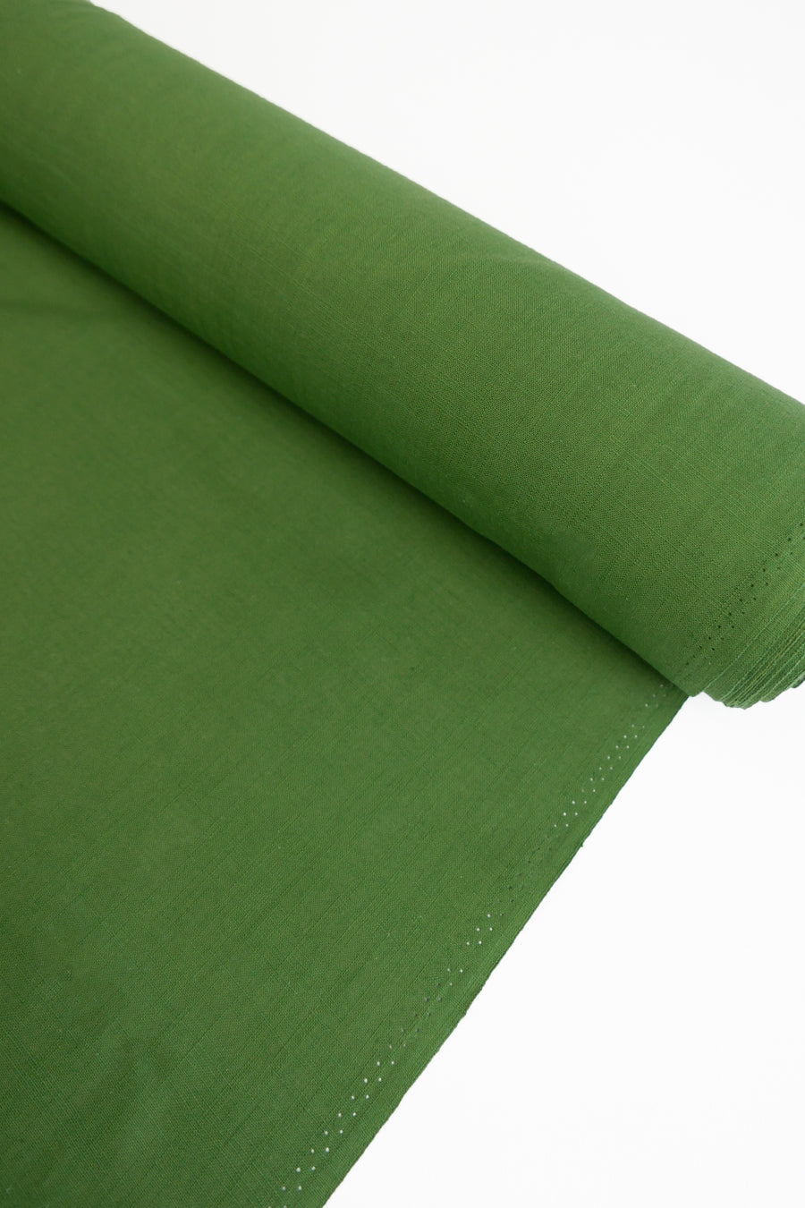 Amber - Crosshatch Linen | Grass Green