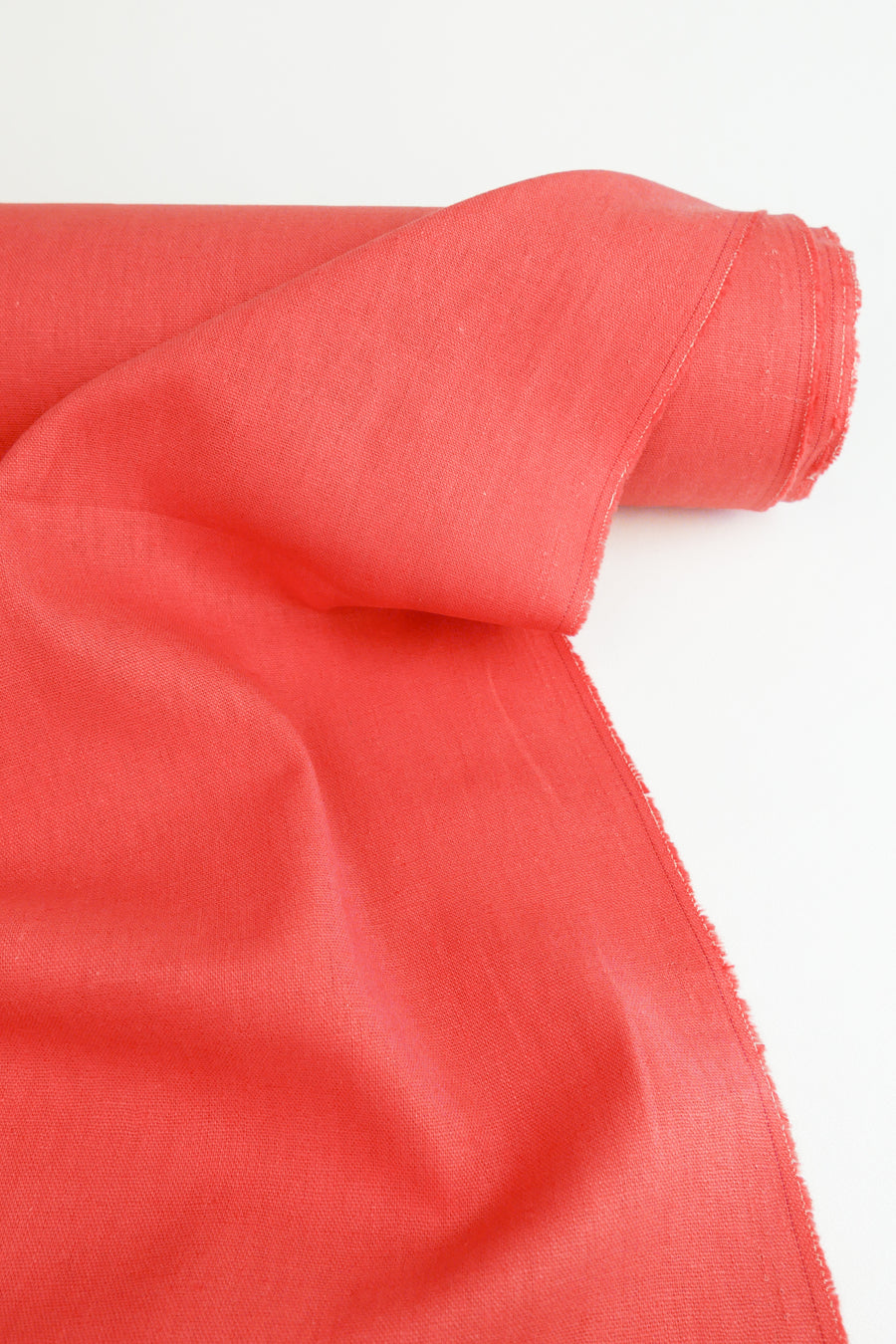 Freya - Heavy Square Weave Linen | Watermelon
