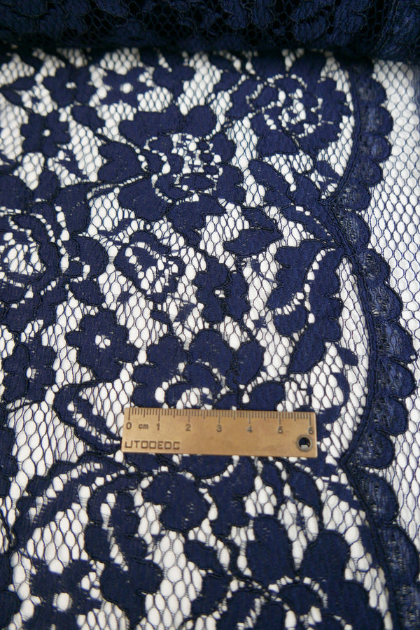 Dita Lace - Alençon lace | Midnight Blue