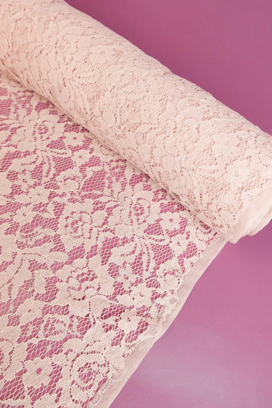 Dita Lace - Alençon lace | Dusky Pink