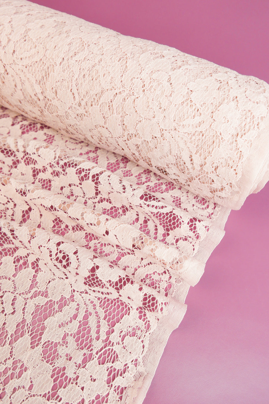Dita Lace - Alençon lace | Dusky Pink