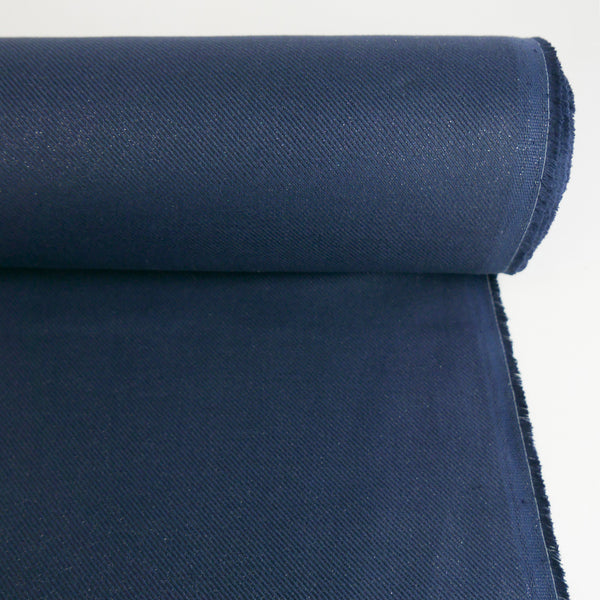 Bianca - Foiled Linen | Lapis