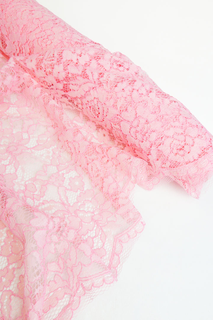 Dita Lace - Alençon lace | Candy Pink