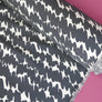 Scribble Print - Silk Twill | Charcoal