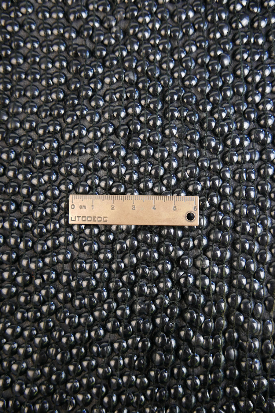 Indian Embroidered Silk Sequin | Obsidian