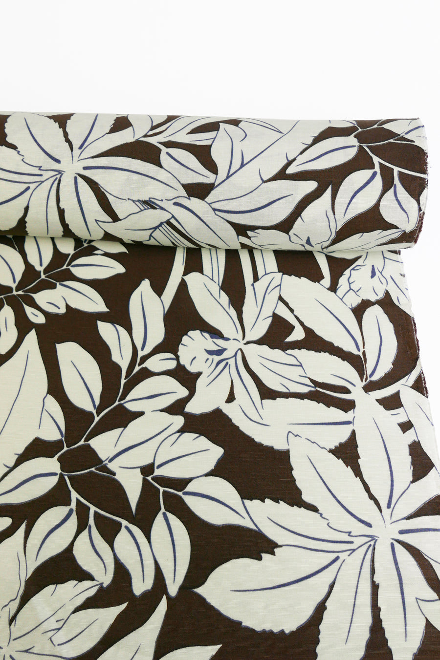 Printed Silk Linen | Cacao