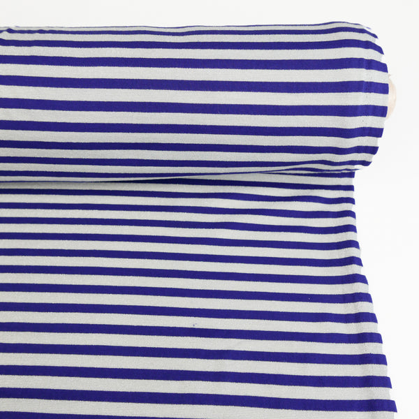 Genoa - Japanese Cotton Lurex Knit | Azure