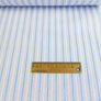 Matilda - Supima Cotton Shirting | Sky Blue Stripe