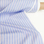 Matilda - Supima Cotton Shirting | Sky Blue Stripe