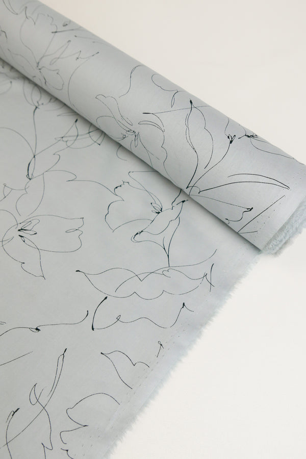 Sergio - Japanese Cotton Lawn | Dove Grey