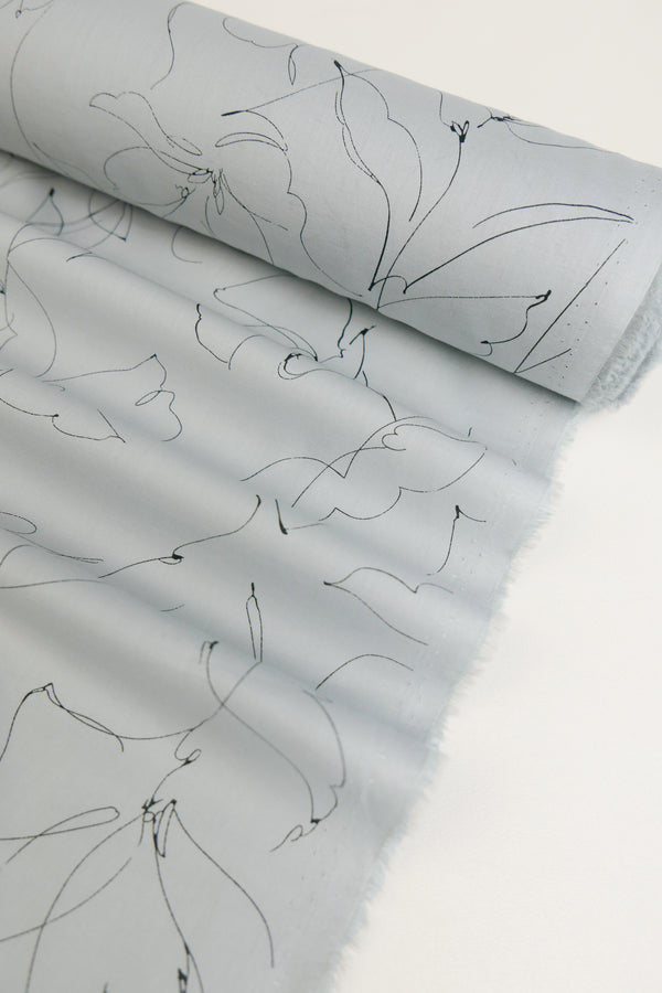 Sergio - Japanese Cotton Lawn | Dove Grey Remnant (2.5m)