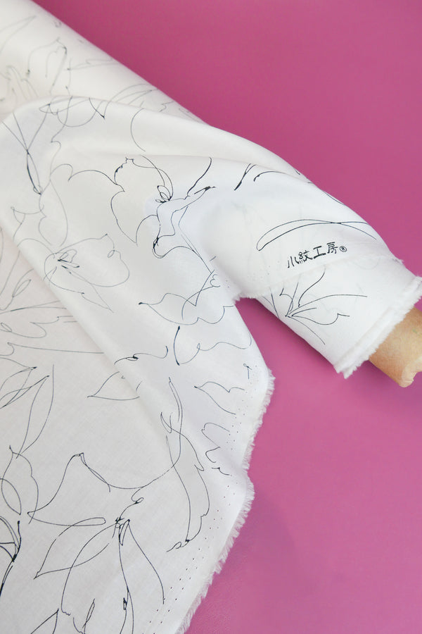 Sergio - Japanese Cotton Lawn | Off-White