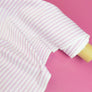 Matilda - Supima Cotton Shirting | Lingonberry Stripe