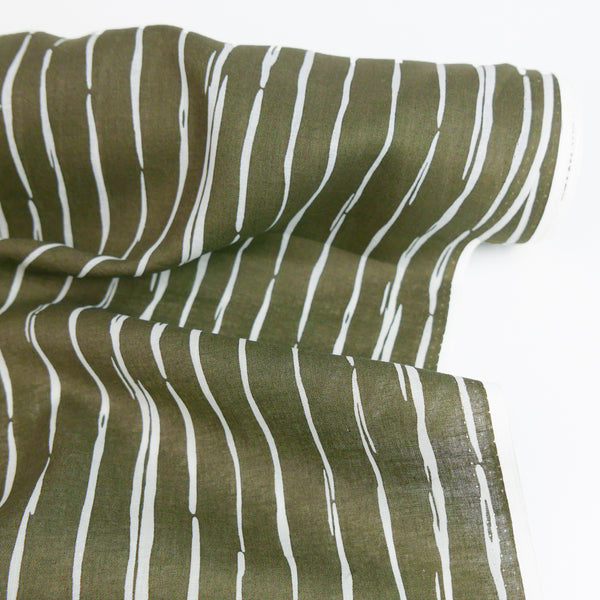 Christopher - Linen Cotton | Olive Remnant (1.8M)