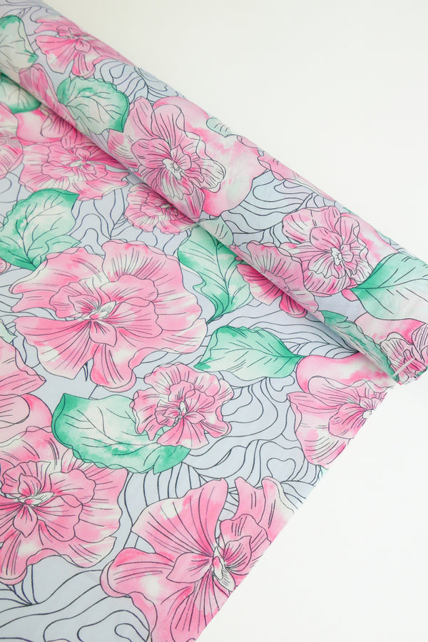 Jubilee - Cotton Voile Print | Rose