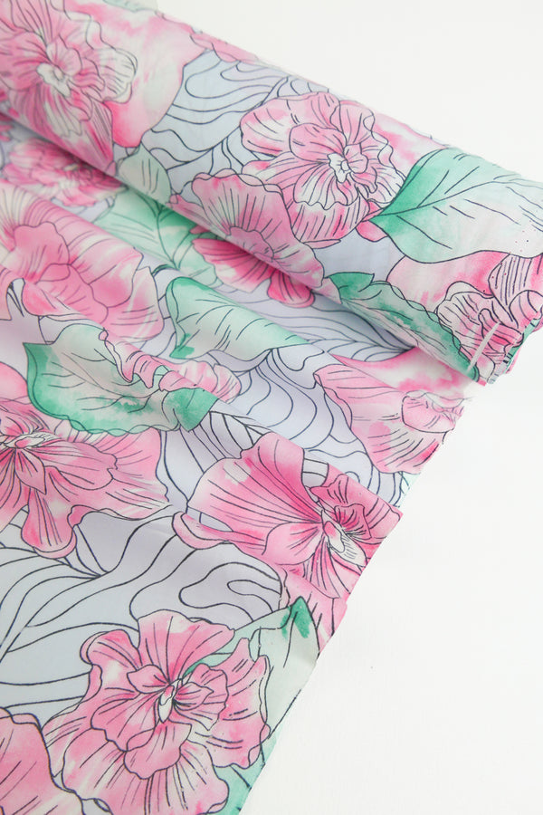 Jubilee - Cotton Voile Print | Rose