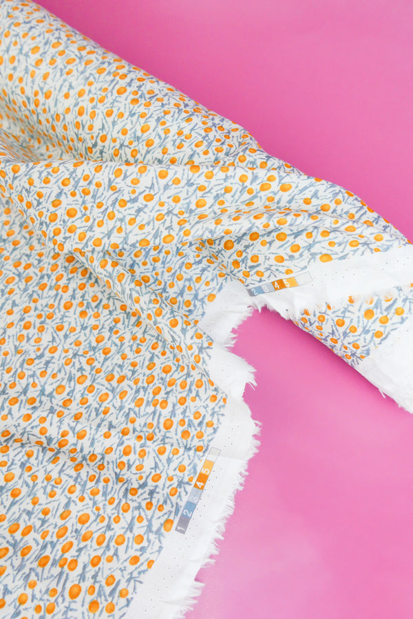Islington - Cotton Print | Lemon