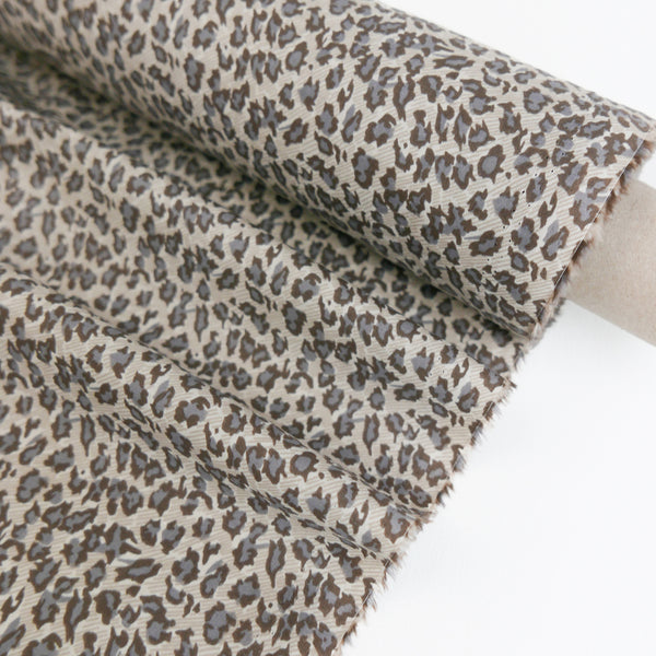 Kimberley - Cotton Poplin Print | Taupe #2 Remnant (2.5M)