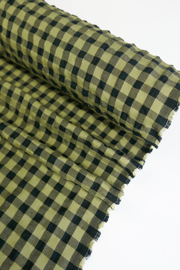 Vienna - Linen Cotton Seersucker | Fennel