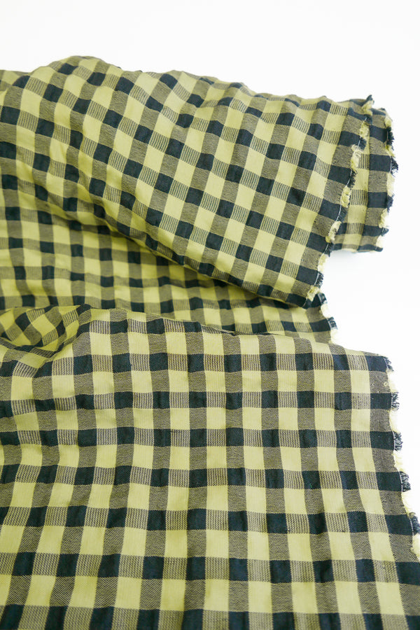 Vienna - Linen Cotton Seersucker | Fennel