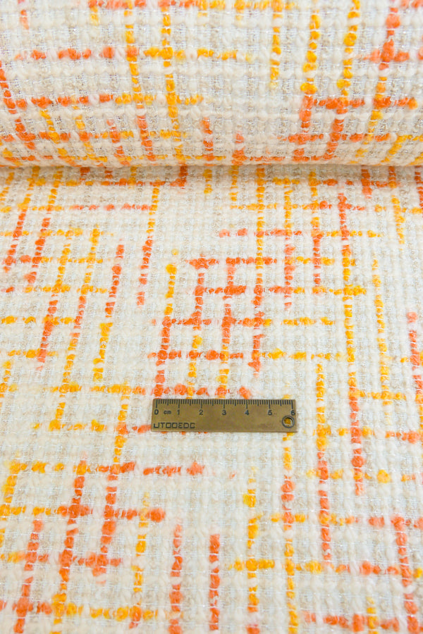 Diana - Wool Lurex Chenille Tweed