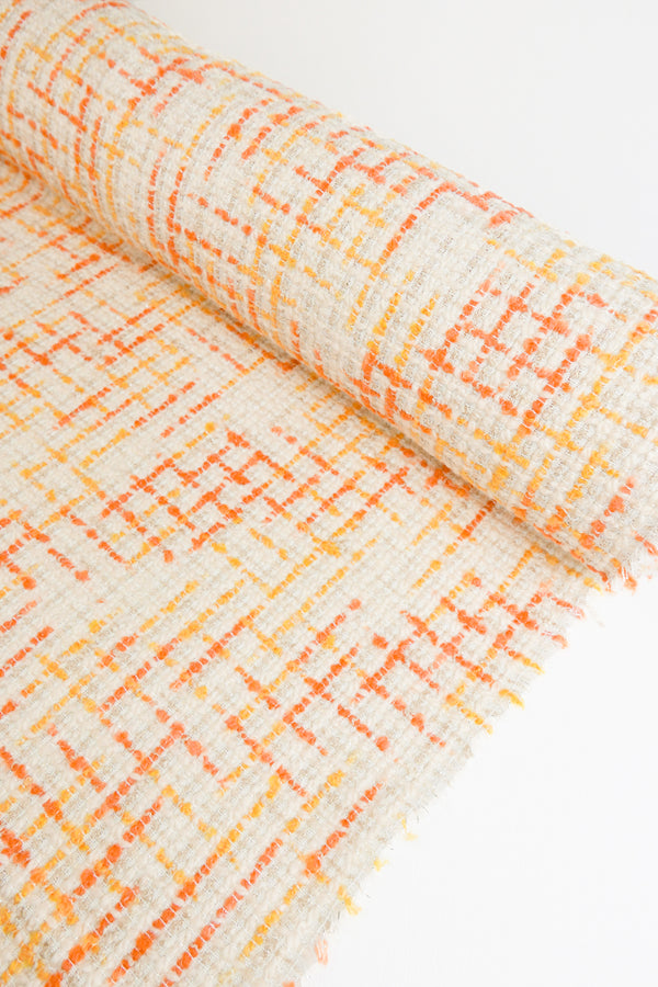 Diana - Wool Lurex Chenille Tweed