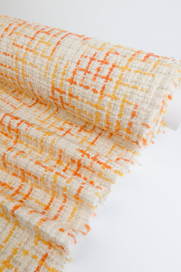 Diana - Wool Lurex Chenille Tweed