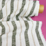 Simon - Striped Linen | Olive