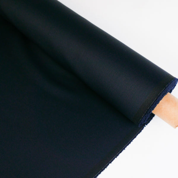 Adrienne - Virgin Wool Sateen | Midnight